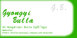 gyongyi bulla business card